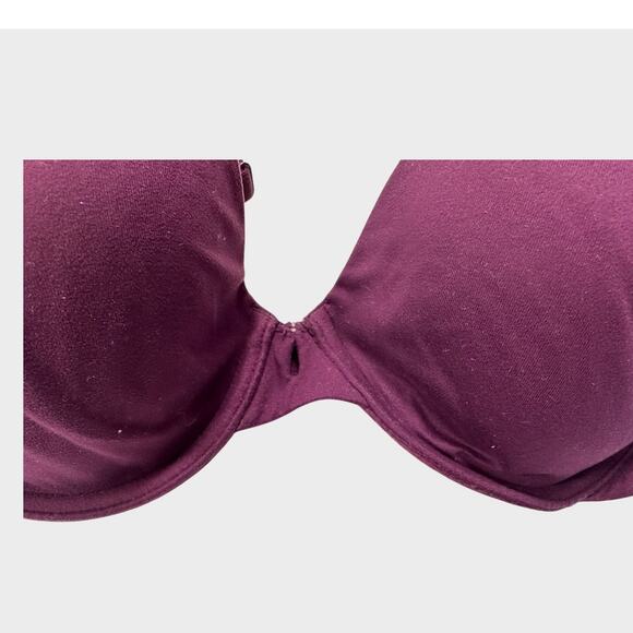Victoria's Secret Body by Victoria Lined Perfect Coverage Bra 34C Pink Purple - Picture 2 of 5